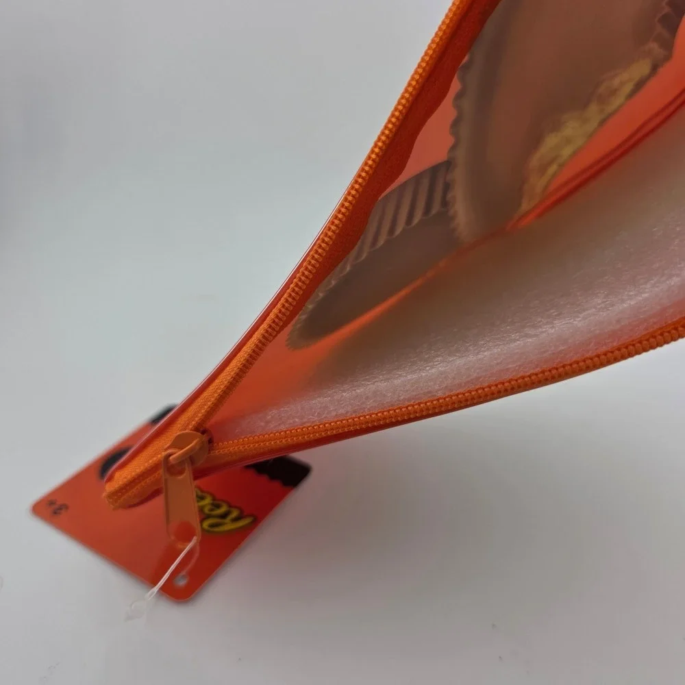 Reeses Peanut Butter Cups Pencil Case Pouch Bag Orange Chocolate Candy‎ New